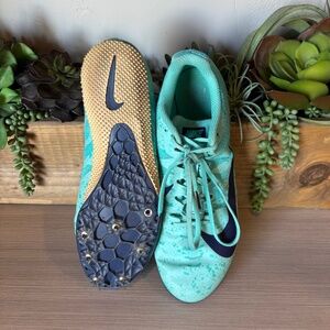 Nike Zoom Rival S 9 Aurora Green Blue Multi-Track Spikes
